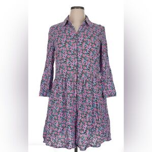 Elegant Long Sleeve Floral Dress